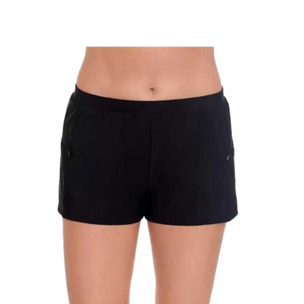 Coastal Cove Women's Solid Double Zip Pocket Swim Shorts plus size 20W NWT